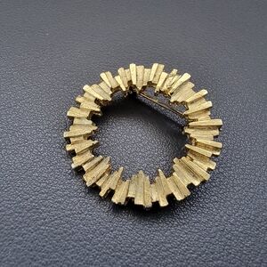 Sunburst / Brutalist Style | Sculptural Statement Brooch